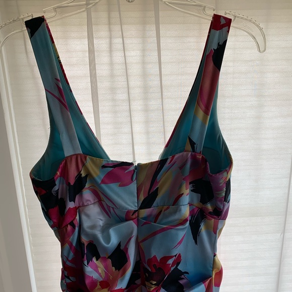 NWOT Cache Colorful Flower Ruched Dress Size 4 - Picture 5 of 8